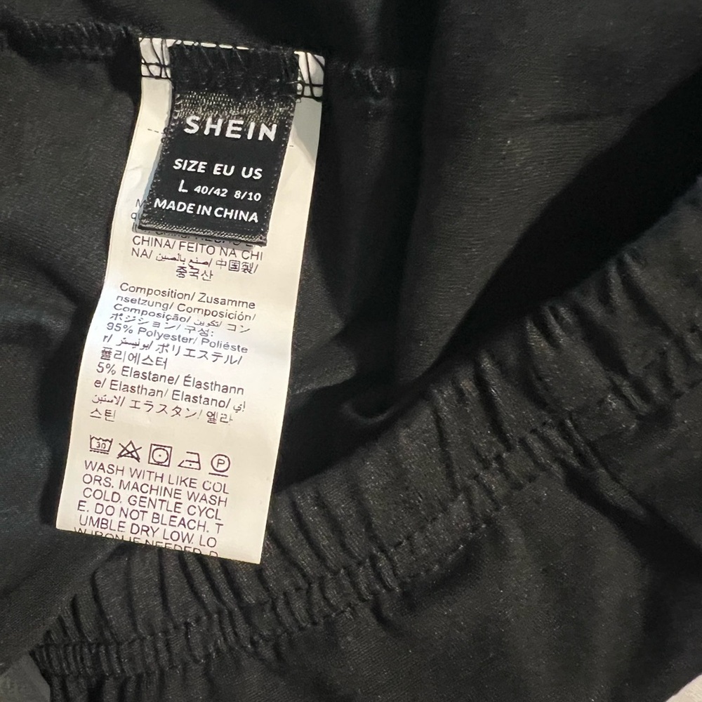 SHEIN White Polyester Blend Fabric, New, never worn, no tags. - Picture 5 of 8